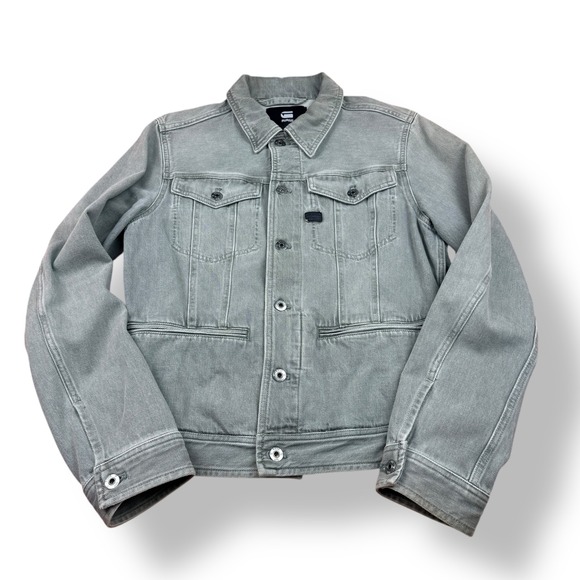 G-Star RAW Other - G Star Raw Men Denim Jacket Grey Slim Fit Trucker Style Size Medium